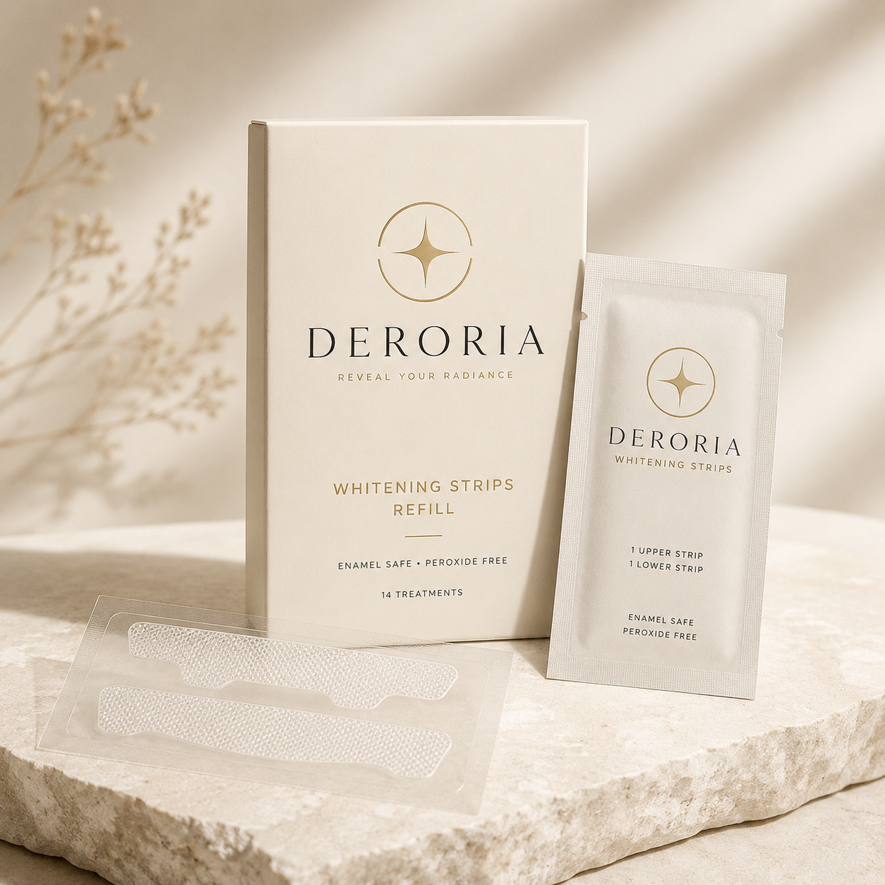 Deroria Whitening Strips Refill