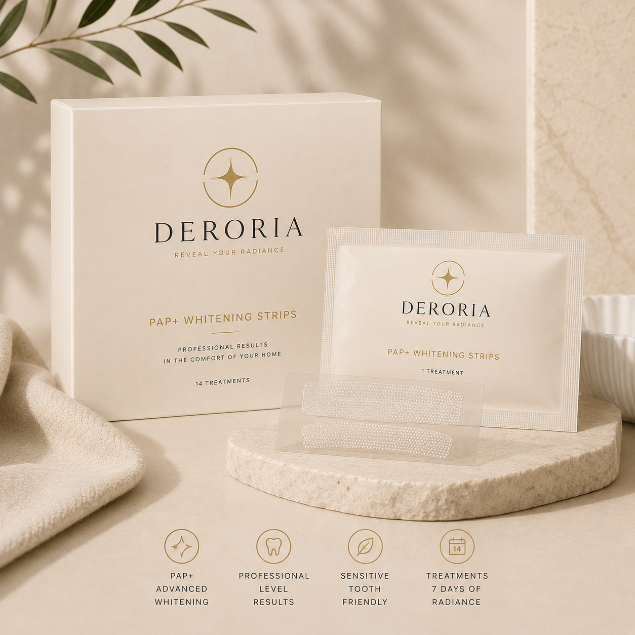Deroria PAP+ Whitening Strips